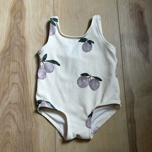 ‼️ SOLD ‼️ H&M textured plum print one piece swimsuit for baby